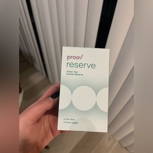 Proov reserve - check your ovarian reserve. Brand new kit, unopened